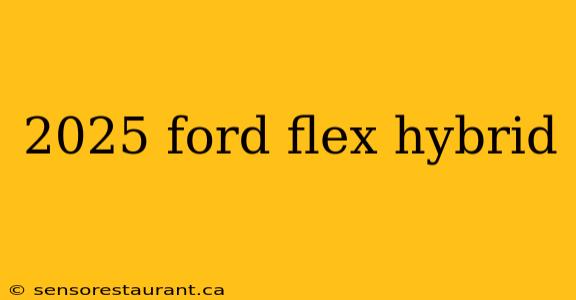 2025 ford flex hybrid