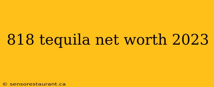 818 tequila net worth 2023