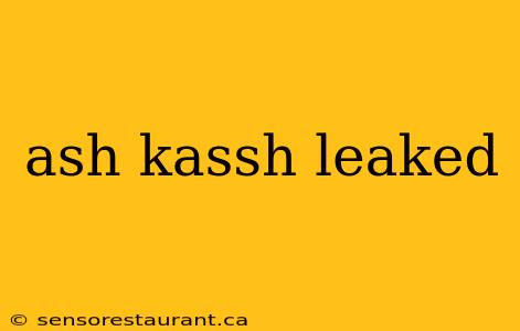 ash kassh leaked