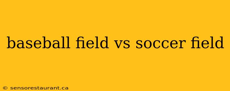 baseball field vs soccer field