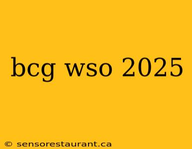 bcg wso 2025