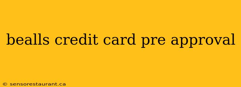 bealls credit card pre approval