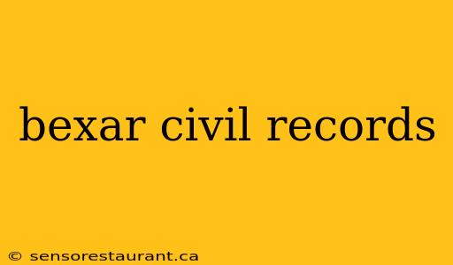 bexar civil records