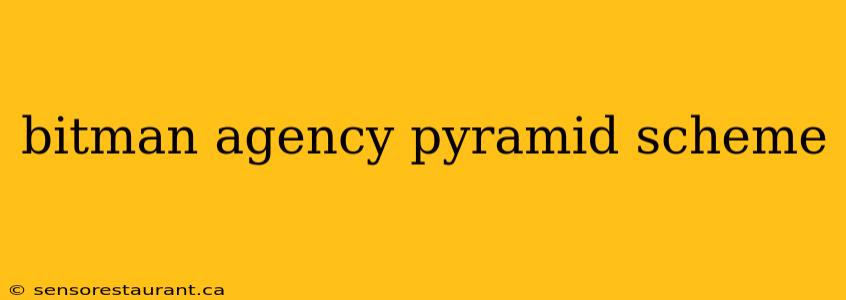 bitman agency pyramid scheme