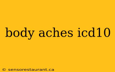 body aches icd10