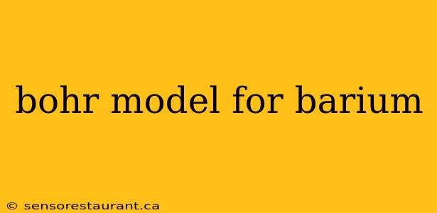 bohr model for barium