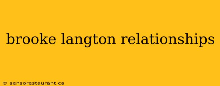 brooke langton relationships