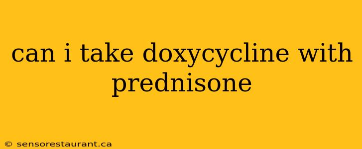 can i take doxycycline with prednisone