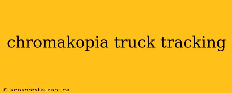 chromakopia truck tracking