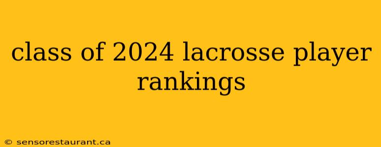 class of 2024 lacrosse player rankings