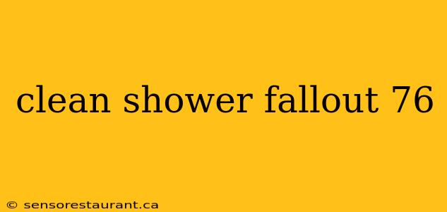 clean shower fallout 76