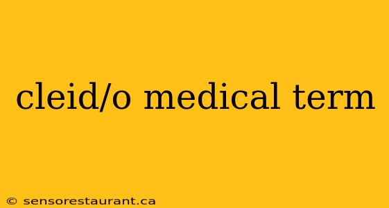 cleid/o medical term