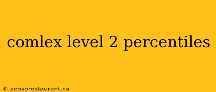 comlex level 2 percentiles