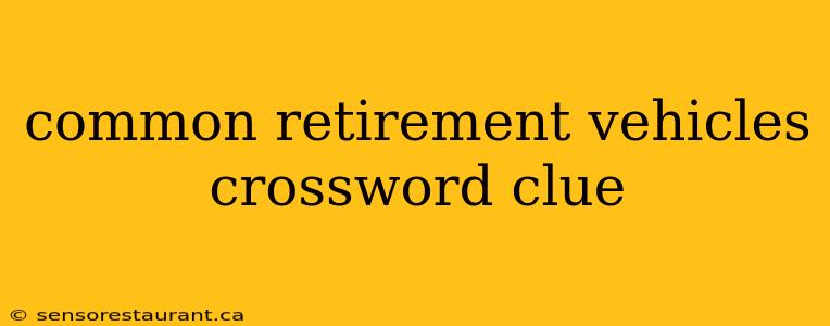 common retirement vehicles crossword clue