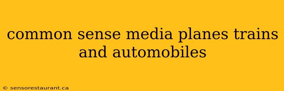 common sense media planes trains and automobiles