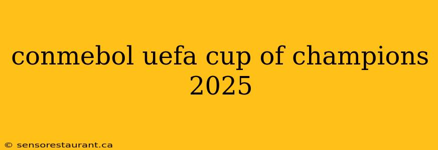 conmebol uefa cup of champions 2025