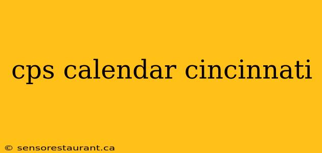 cps calendar cincinnati