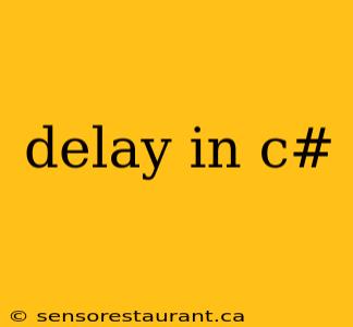 delay in c#