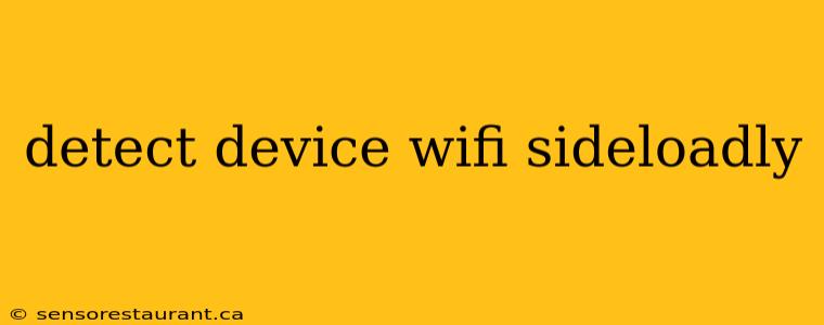 detect device wifi sideloadly