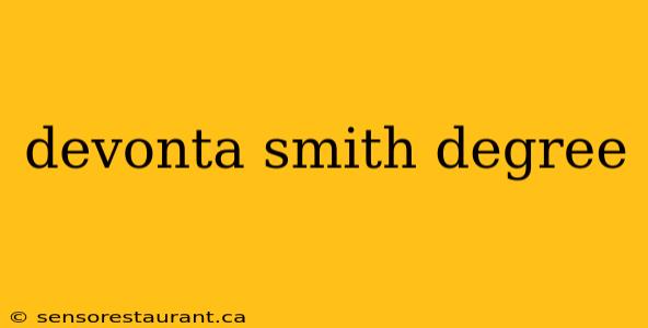 devonta smith degree