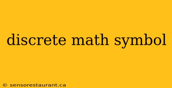 discrete math symbol