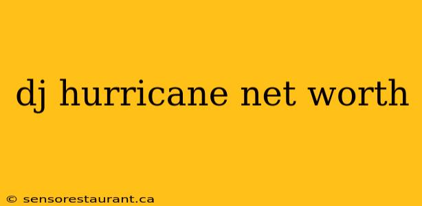 dj hurricane net worth