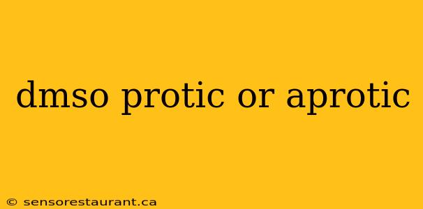 dmso protic or aprotic