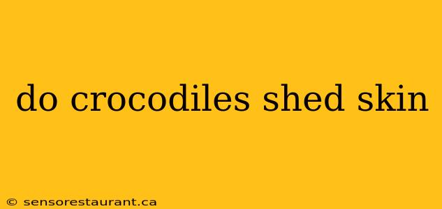 do crocodiles shed skin