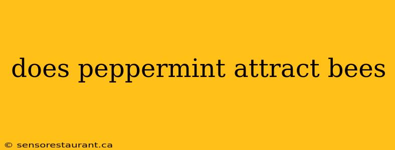 does peppermint attract bees