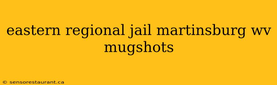 eastern regional jail martinsburg wv mugshots