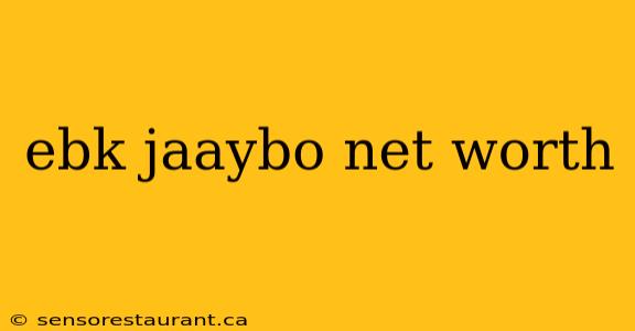 ebk jaaybo net worth