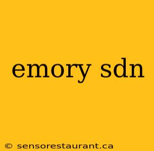 emory sdn