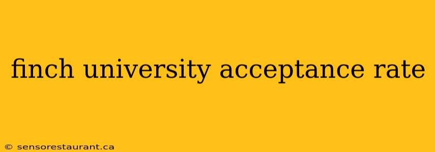 finch university acceptance rate