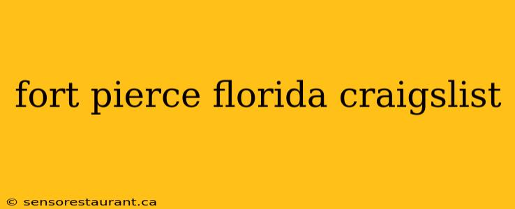 fort pierce florida craigslist