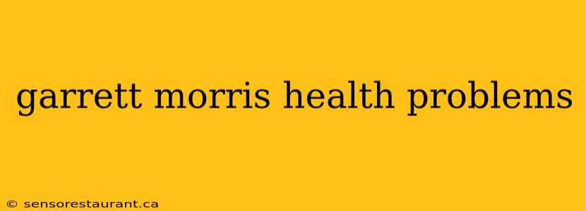 garrett morris health problems