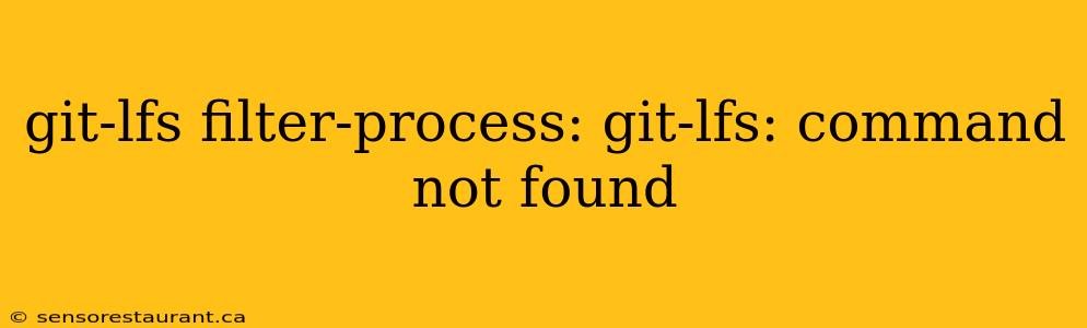 git-lfs filter-process: git-lfs: command not found