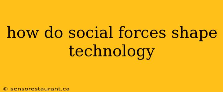 how do social forces shape technology