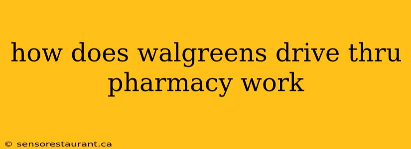 how does walgreens drive thru pharmacy work