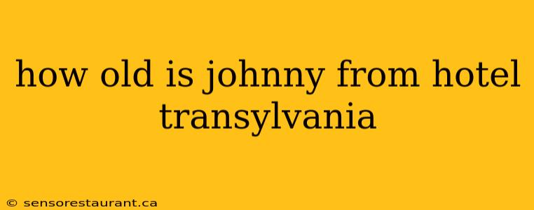 how old is johnny from hotel transylvania