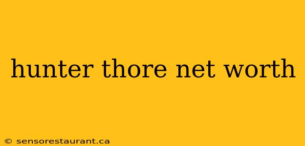 hunter thore net worth