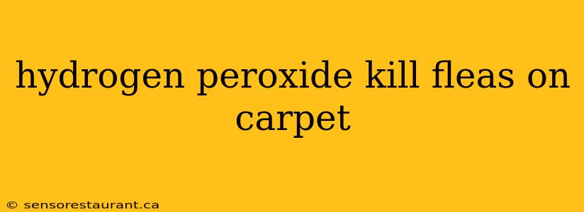 hydrogen peroxide kill fleas on carpet