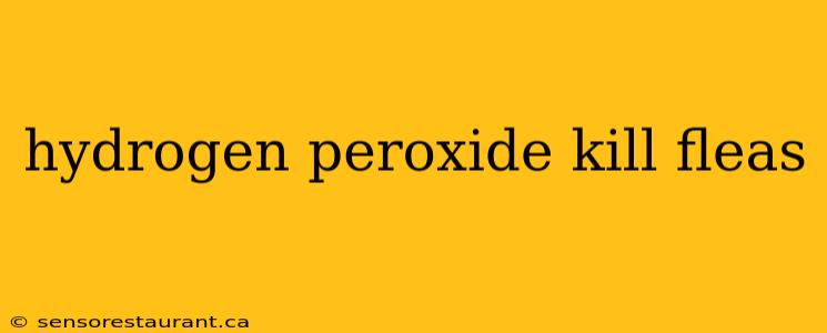 hydrogen peroxide kill fleas