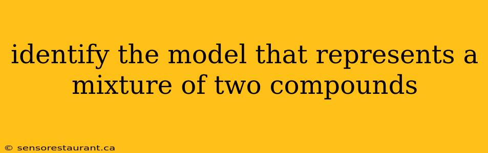 identify the model that represents a mixture of two compounds