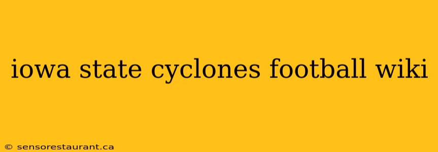 iowa state cyclones football wiki