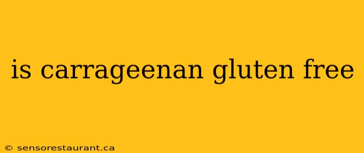 is carrageenan gluten free