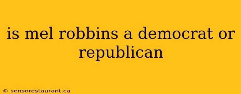 is mel robbins a democrat or republican