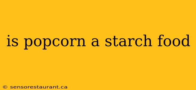 is popcorn a starch food