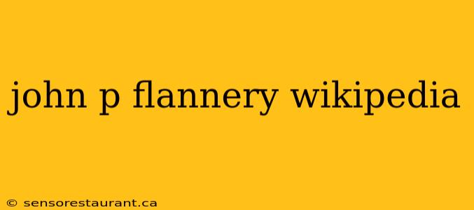 john p flannery wikipedia