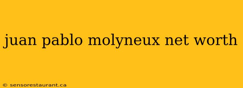 juan pablo molyneux net worth