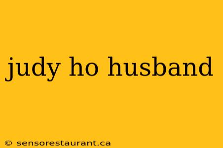 judy ho husband